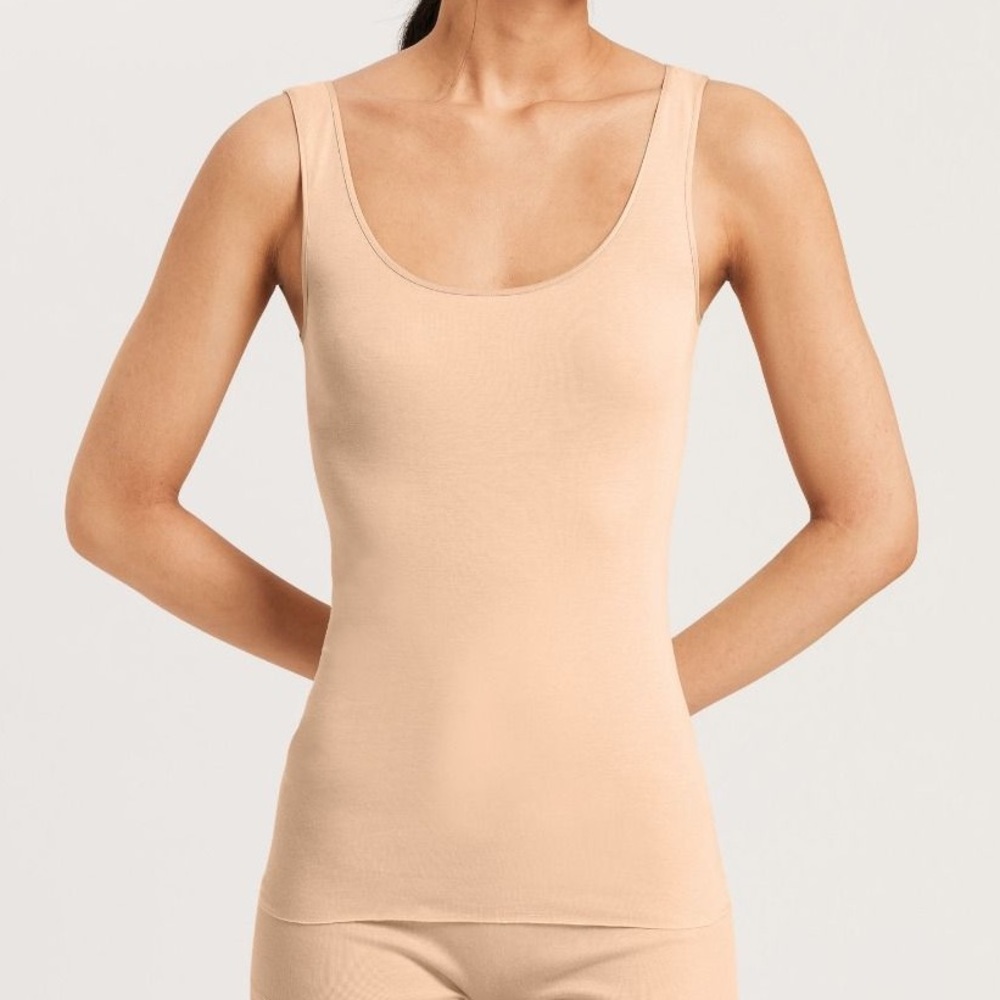 NEW HANRO Cotton Seamless Tank Top M